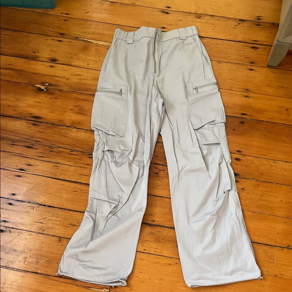 Zara Gray Cargo Pants